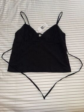Glassons Black Eyelet Lace Cami